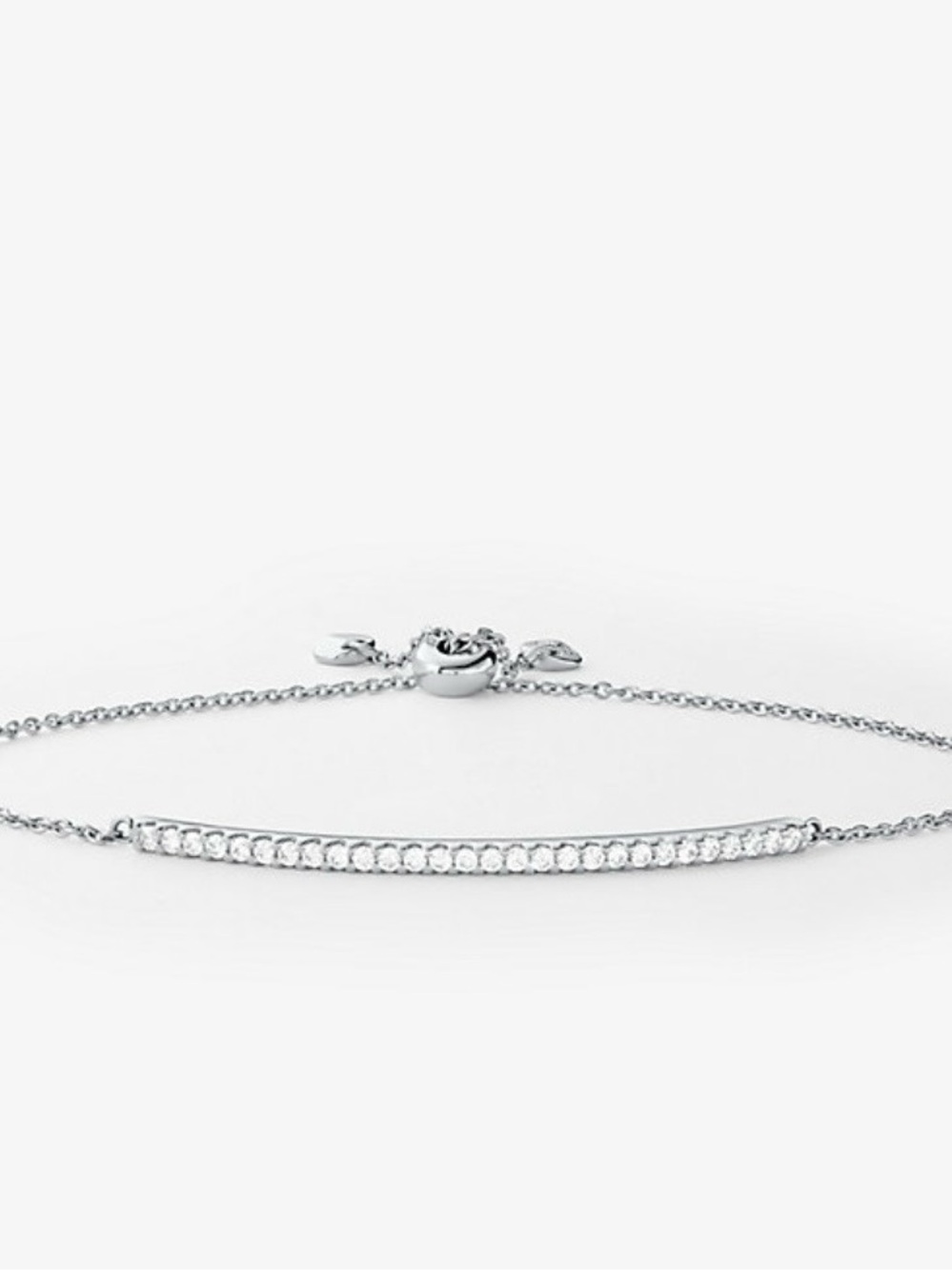 Michael Kors Silver Pavé Bar Bracelet